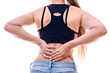 © RomanR - Female hands on back closeup, pain concept