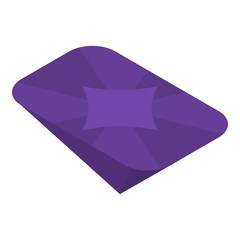 Wall Mural - Violet gemstone icon. Isometric of violet gemstone vector icon for web design isolated on white background