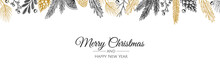 Christmas Vector Background. Xmas Sale, Holiday Web Banner.