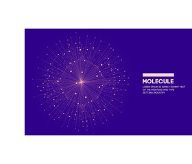 Wall Mural - molecule star. innovations molecular systems intuitive thinking and development technologies in auto