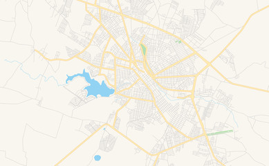  Printable street map of Arapiraca, Brazil