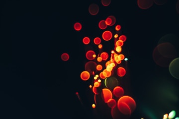 Poster - Beautiful abstract optical light bokeh  on a glow background.