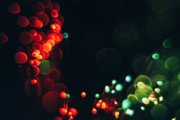 Poster - Beautiful abstract optical light bokeh  on a glow background.