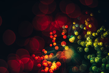 Poster - Beautiful abstract optical light bokeh  on a glow background.