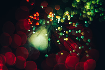Poster - Beautiful abstract optical light bokeh  on a glow background.