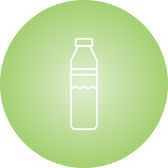 Sticker - Beautiful Water Bottle Line Vector Icon