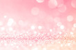 Leinwandbild Motiv Pink gold, pink bokeh,circle abstract light background,Pink Gold shining lights, sparkling glittering Valentines day,women day or event lights romantic backdrop.Blurred abstract holiday background.