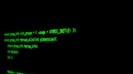 Wall Mural - computer screen with hacking program code. hacker attack detected on screen