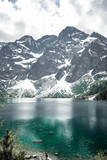Fototapeta Góry - lake in mountains cristal clear water