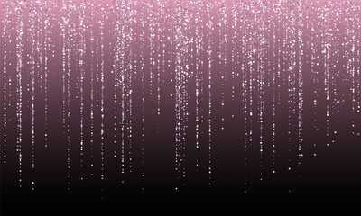 Wall Mural - Pink rose gold glitter confetti holiday lights wedding background