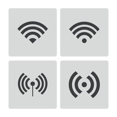 Wall Mural -  Wifi Signal icons symbol vector