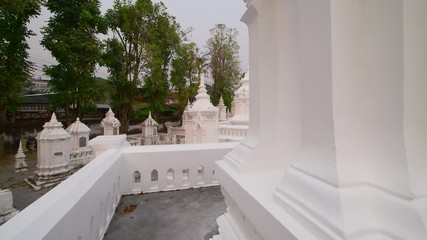 Poster - 4K video of Suan Dok temple in Chiangmai province, Thailand.