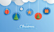 © kaisorn - Merry christmas and happy new year greeting card banner template. Use for header website, cover, flyer.