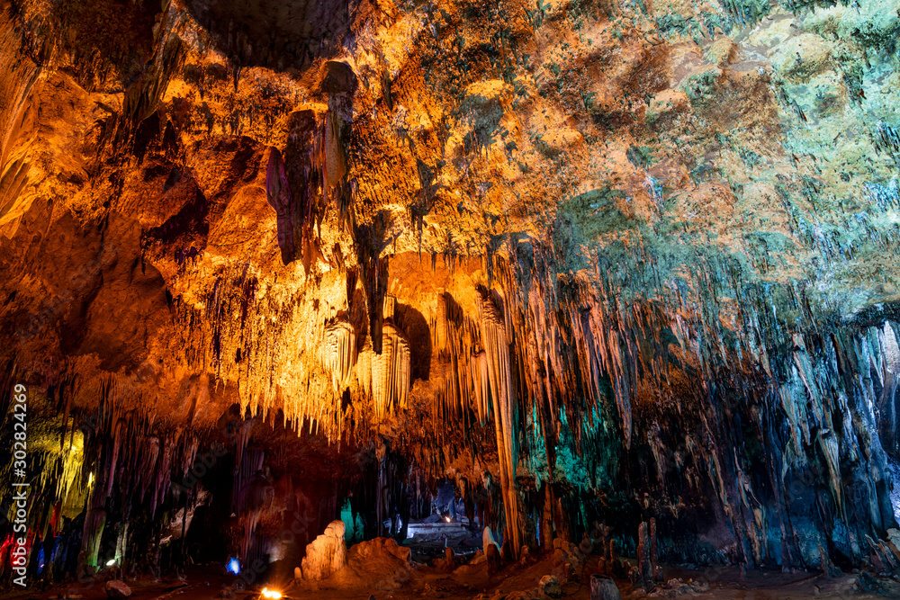 Stalactites at Khao Bin Cave in Ratchaburi, Thailand. Stock Photo ...