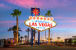 The Welcome to Fabulous Las Vegas sign in Las Vegas, Nevada USA