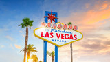 Fototapeta Las - The Welcome to Fabulous Las Vegas sign in Las Vegas, Nevada USA