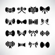 © bigpa - bow tie icons vector illustration set