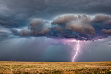 Wall Mural - lightning storm