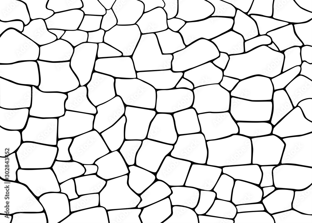 Stone Wall Pattern Vector Texture Illustration, Stone Wall Silhouette ...