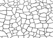 Stone Wall Pattern Vector Texture Illustration, Stone Wall Silhouette Vector Texture Illustration, Stone Plate Paving Seamless Pattern. Seamless Vector Abstract Pattern. Black White Tracery Texture