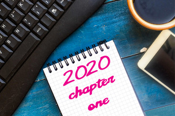 Wall Mural - 2020 chapter one on notebook