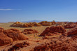 Marslandschaft mit roten Felsen im Valley of Fire National Park in Nevada