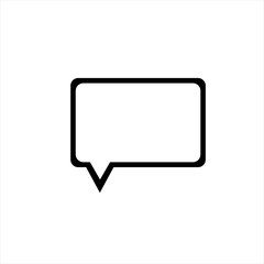 Wall Mural - speech bubbles icon in trendy flat style isolated on background. speech bubbles icon page symbol for
