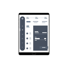 Wall Mural - web design. website template for tablet. elements for tablet and web applications. user interface ui