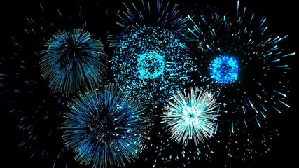 Wall Mural - fireworks celebration festival overlay background