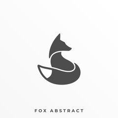 Wall Mural - Fox Silhouette Illustration Vector Template