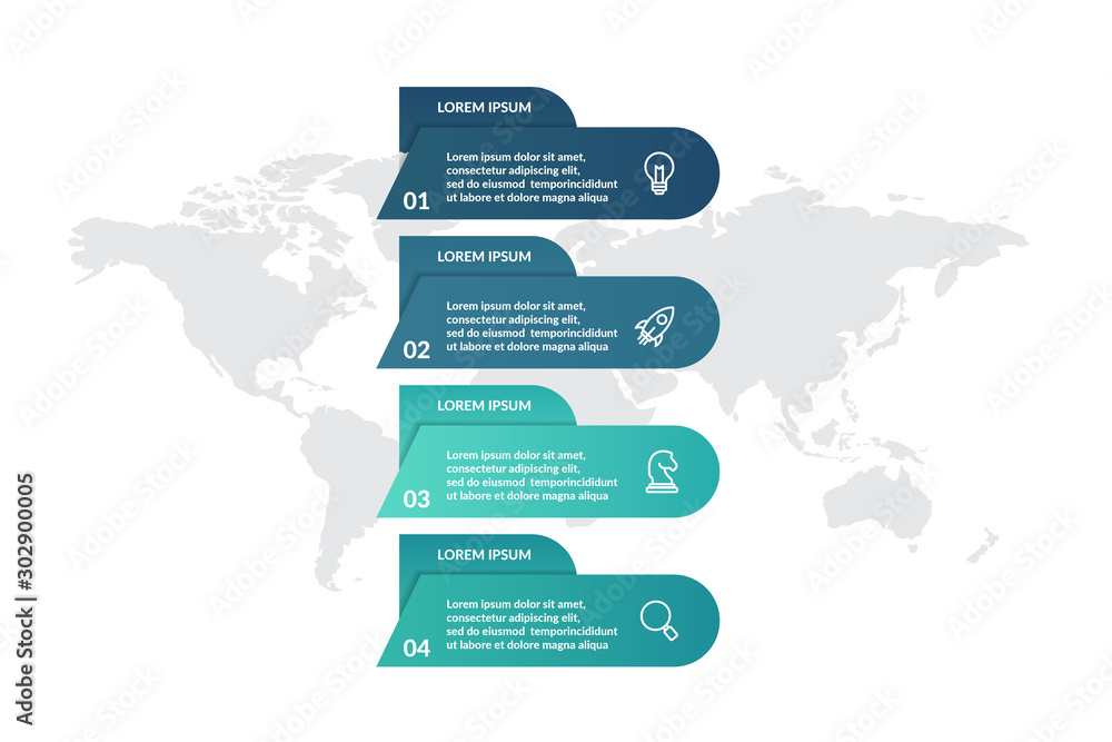 step or process infographic template design . infographic concept for ...