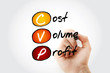 © dizain - CVP - Cost Volume Profit acronym with marker, business concept background
