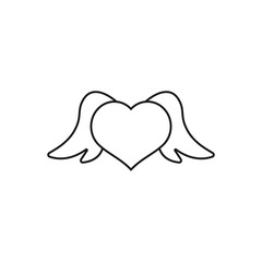 Wall Mural - valentines day, heart and love - minimal line web icon. simple vector illustration. concept for info