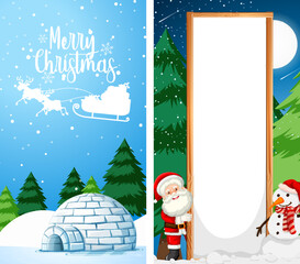 Sticker - Background templates with christmas theme