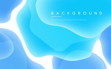 Wall Mural - abstract minimalist vector background with liquid bubble shapes