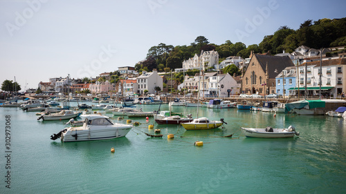 Photographie The former fishing village Saint Aubin in the Channel Island of Jersey