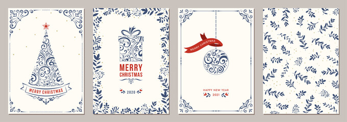 Wall Mural - business and corporate holiday cards.