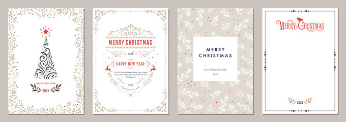 Wall Mural - business and corporate holiday cards.