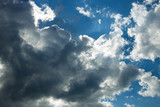 Fototapeta Na sufit - Blue sky background with white clouds