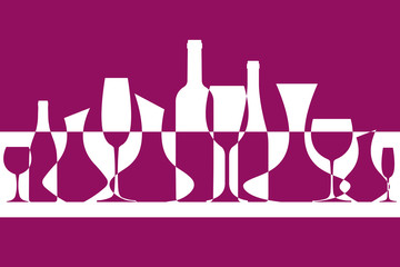 Wine vector background.