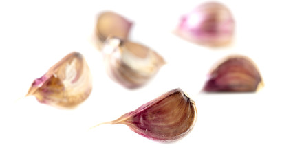 Wall Mural - Garlic isolated on a white background