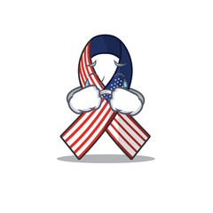 Sticker - Mascot usa ribbon crying in the character