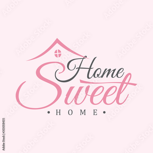 Plakat do domu  typografia-cytat-home-sweet-home