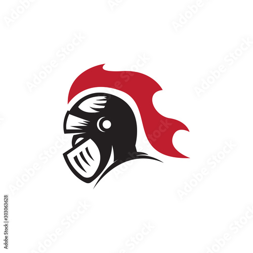 Knight Warrior Viking Logo Vector Illustration Buy This Stock