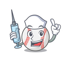 Sticker - Mascot cartoon baseball the in nurse shape