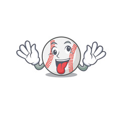 Sticker - Cartoon baseball with in bring gift shape mascot