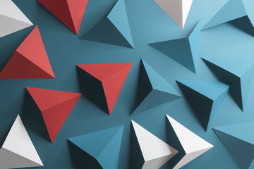 Triangular shapes, geometric abstract background