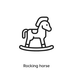 Wall Mural - racking horse icon vector symbol sign