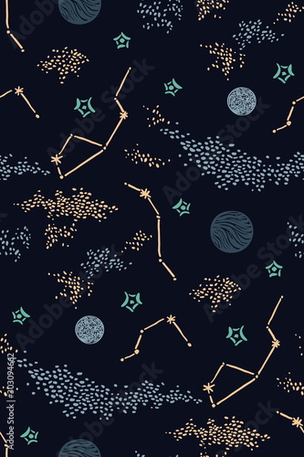 recznie-rysowane-przestrzen-galaktyki-wektor-wzor-nocne-niebo-z-gwiazdami-i-planetami-niekonczace-sie-ciemne-tlo-graficzny-dzieci