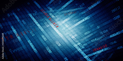 Cuadros en Lienzo 2d illustration Cyber Attack A06